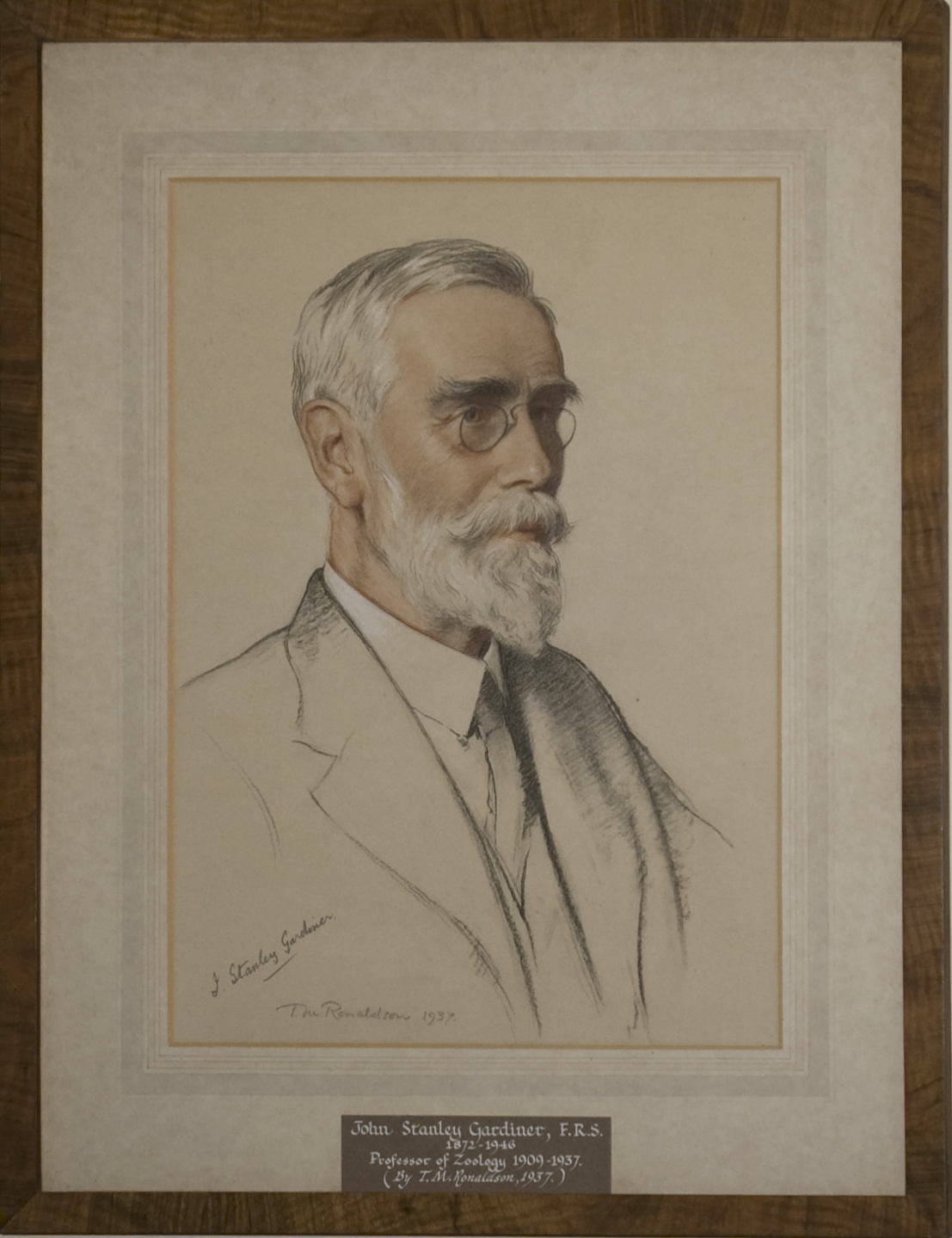 A painting of John Stanley Gardiner