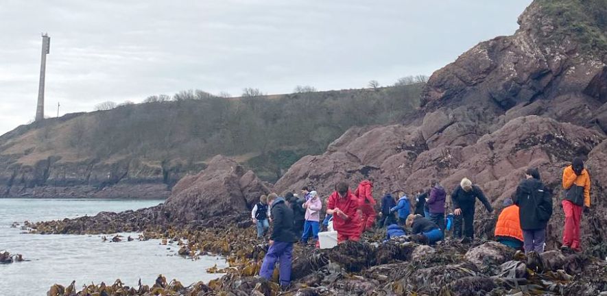 Rockpooling: The trip is carefully planned around tide times, making sure that the students are able to go rockpooling before lunch on one of the days.