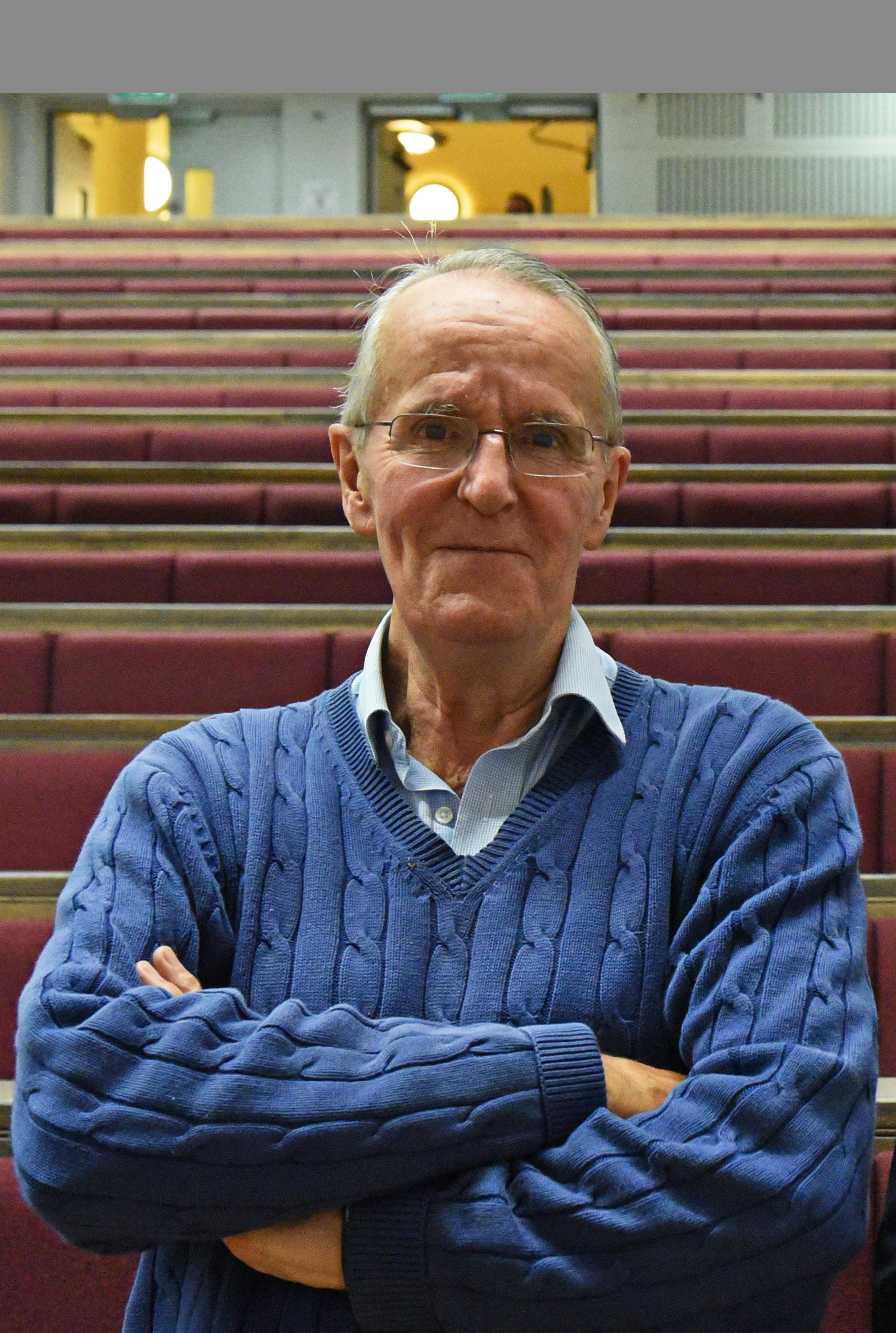 Professor Simon Maddrell at an alumni event in 2017