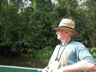 Barry Clark on the Kinabatangab River, Sabah