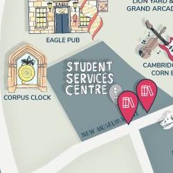 snippet of map of Cambridge