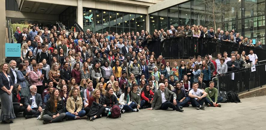 International student conference participants and Sir David Attenborough